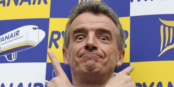 Ryanair CEO Michael O'Leary poses for ph
